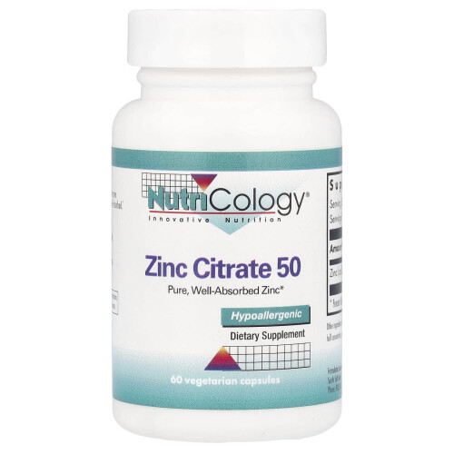 Nutricology, Σιδήρος Σιτράτη 50, 50 mg , 60 Βεγανικά Φύλλα