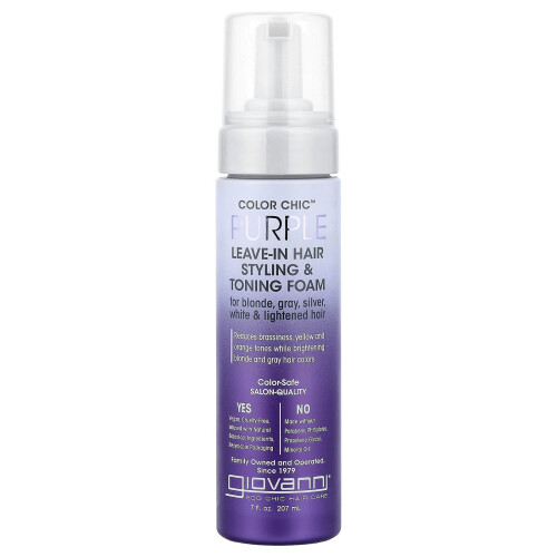 Giovanni Giovanni, Color Chic, Schiuma per Capelli Leave-In e Toning, 7 fl oz (207 ml)