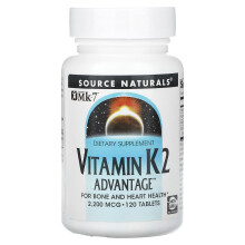 Source Naturals, Vitamin K2 Advantage, 2 200 mcg, 120 Tablets