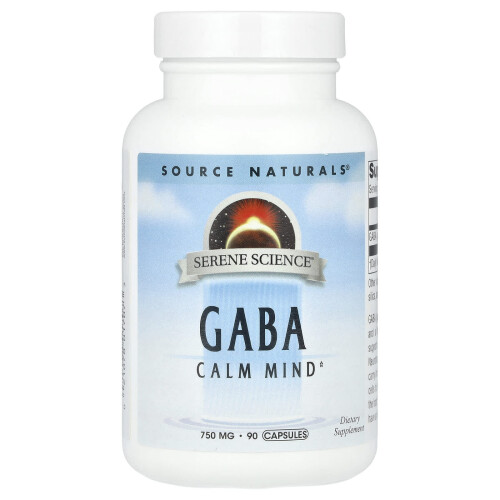 Serene Science GABA, 750 mg, 90 Capsule