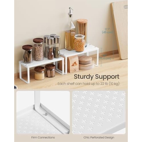 Set van 2 metalen kastplankorganizers 2