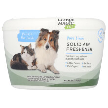 Citrus Magic, Állat, Szilárd Légfrissítő, Tiszta Linen, 20 oz (566 g)