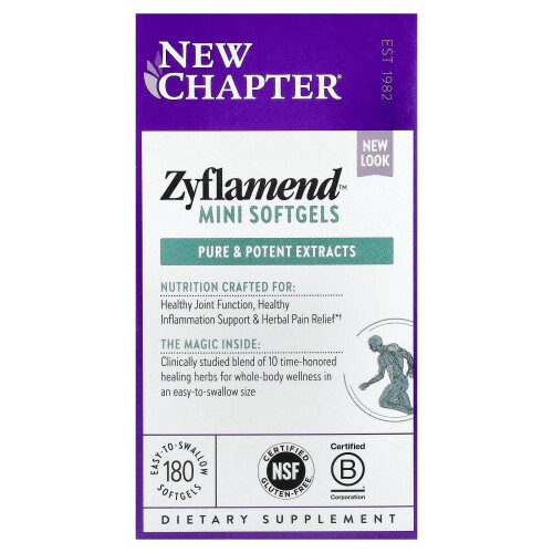 New Chapter, Zyflamend, 180 Mini Softgels
