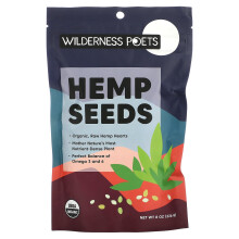 Wilderness Poets, Örganyos kendermag, 8 oz (226 g)