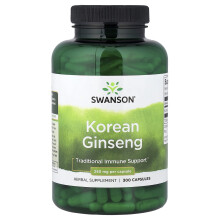 Swanson, Koreai ginszeng, 250 mg, 300 kapszula