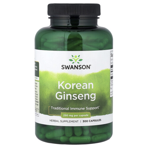 Swanson, Ginseng Coreano, 250 mg, 300 Cápsulas