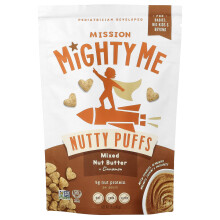 Mission MightyMe, Płatki Nutty, Mieszana Masło Orzechów + Cynamon, 1,5 oz (42 g)