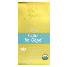 Secrets of Tea, Organische Cold Be Gone Thee, Koffievrij, 20 Thee zakjes, 1,41 oz (40 g)