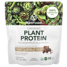 PlantFusion, Proteină Organică de Plantă, Chocolată bogată, 12.9 oz (366 g)