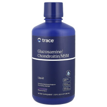 Trace Minerals Æ, Vloeibaar Glucosamine, Chondroitin, MSM, Blauwebessen, 32 fl oz (946 ml)