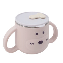 316L-Becher mit Strohhalm, 250 ml, 14,5 8,5 cm, Pink