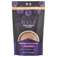Rasa, Adaptogen & Svamp Sommarblom Bländ, Omedelbar, Djup Dröm Kakao, 6.77 oz (192 g)