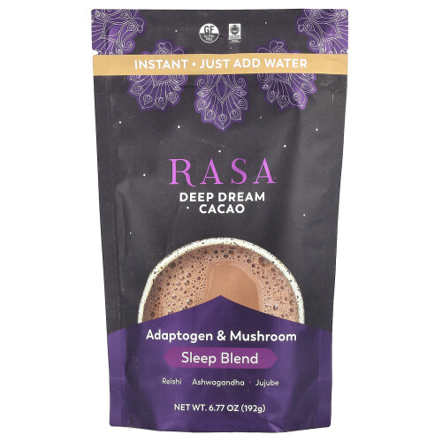 Rasa, Adaptogen & Mushroom Sleep Blend, Instant, Deep Dream Κакаο, 6.77 oz (192 g)