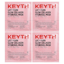 KEYTH, Lucy PDRN Glow Collagen Hydrogel Beauty Maske, 4 Blätter, 1,34 oz (38 g) Jeder