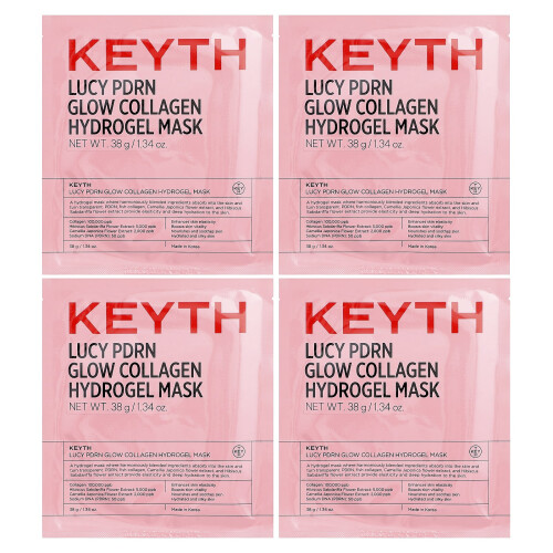 KEYTH, Lucy PDRN Φωτοβολταϊκή Υδρογέλη Καλύμματος, 4 Sheets, 1.34 oz (38 g) Κάθε
