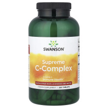 Complexo C Supremo com Bioflavonoides de Citrus e Rutina da Swanson, 250 Comprimidos