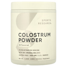 Sports Research, Colostrum Poeder, Ongevoopt, 5,29 oz (150 g)