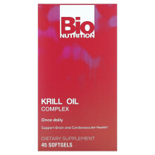 Bio Nutrition, Krillöl-Komplex, 45 Weichgelenkte Kapseln