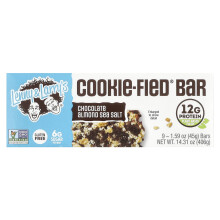 Lenny & Larry's, The Complete Cookie-Fied Bar, Chocolate Almond Sea Salt, 9 Bars, 1.59 oz (45 g) Each