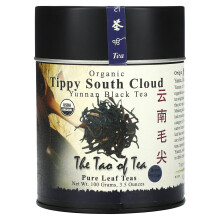 The Tao of Tea, Organický Yunnan Čierny čaj, Tippy South Cloud, 3,5 oz (100 g)