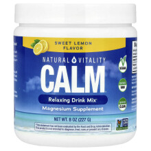 Natural Vitality, CALM, Avslappnande Dryck Mix, Söt Citron, 8 oz (227 g)