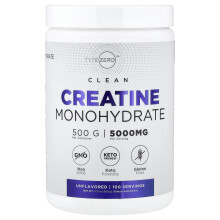 TypeZero, Schoon, Creatine Monohydrate, Ongevoopt, 5.000 mg, 17,6 oz (500 g)