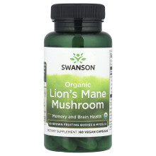 Swanson, Luonnonmarjaisten sieni, 60 kasvisten kapselit (500 mg per Capsule)