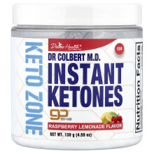 Divine Health, Zona Cetogênica, Químicos Instantâneos de Cetose, Morango Limão, 4,59 oz (130 g)