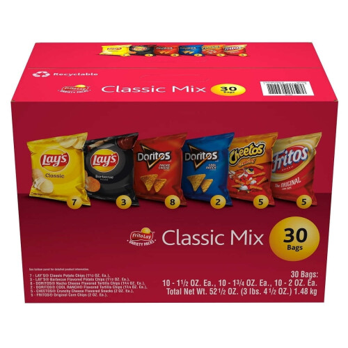 Frito Lay 经典混合零食礼盒 30包 1
