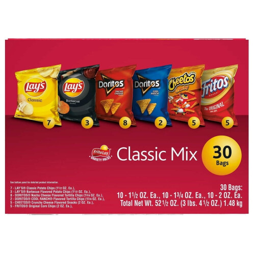 Frito Lay 经典混合零食礼盒 30包 2