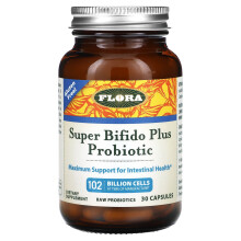 Probiotic Super Bifido Plus de la Flora, 102 Miliarde de Celule, 30 Capsule