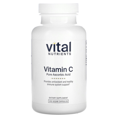 Vital Nutrients Vital Nutrients, Witamina C, 120 Kapsułek wegetariańskich