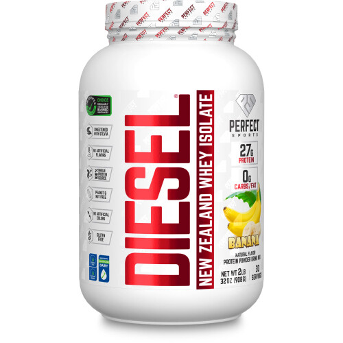 ΠΕΡΦΕΚΤ Σπορτς, Δίελα, Νέα Ζηλανδία Whey Ισολατίς, Μπανάνα, 2 λίβρα (908 γρ.)