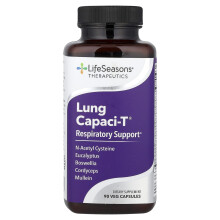 LifeSeasons, Lung Capaci-T, Ademhalingsteun, 90 Vet Capsules