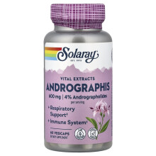 Solaray, Vital Extracts, Andrographis, 600 mg, 60 VegCaps (300 mg pro Kapsel)