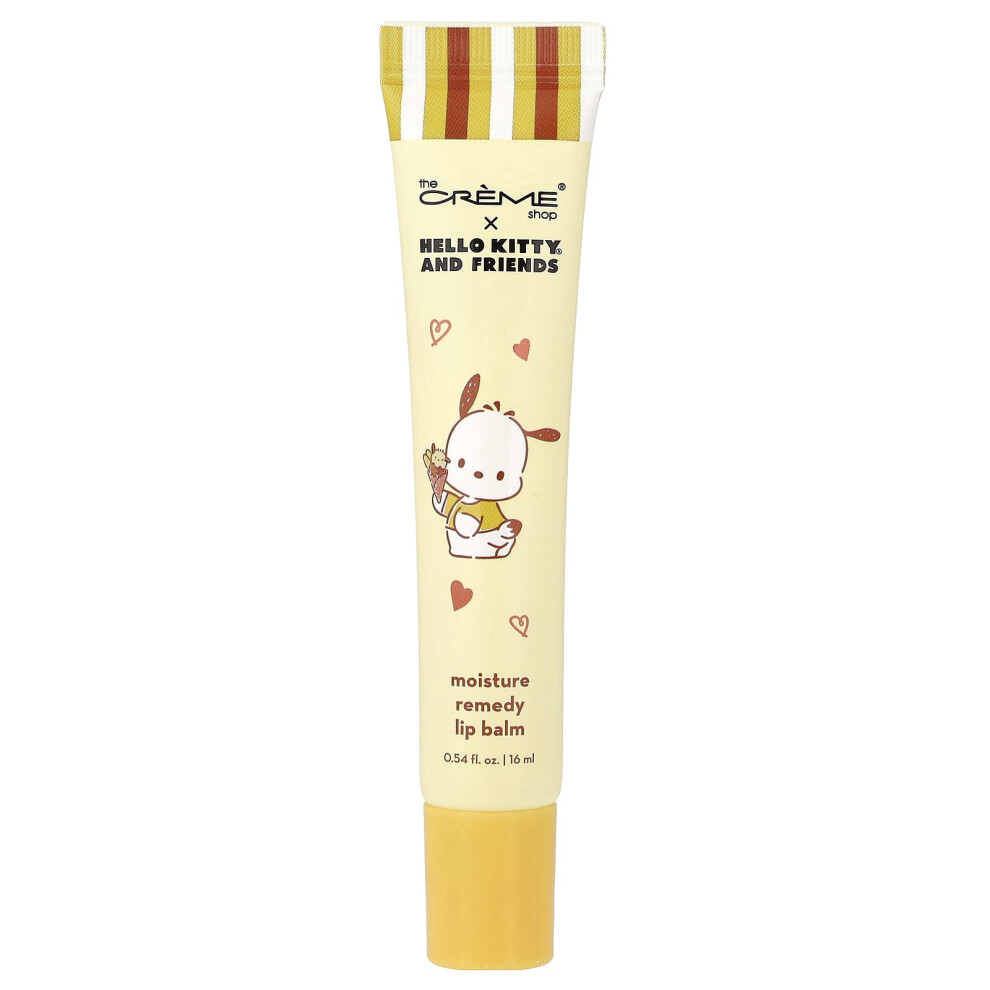 The Creme Shop , Hello Kitty And Friends, Moisture Remedy Lip Balm, Banana, 0.54 Fl Oz (16 Ml)