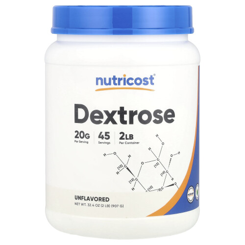 Nutricost, Dextrose, Ongevoopt, 2 lb (907 g)