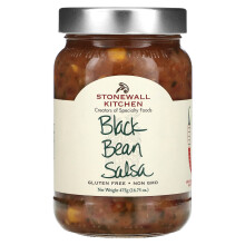Stonewall Kitchen, Black Bean Salsa, Średnio Gorzka, 16,75 oz (475 g)