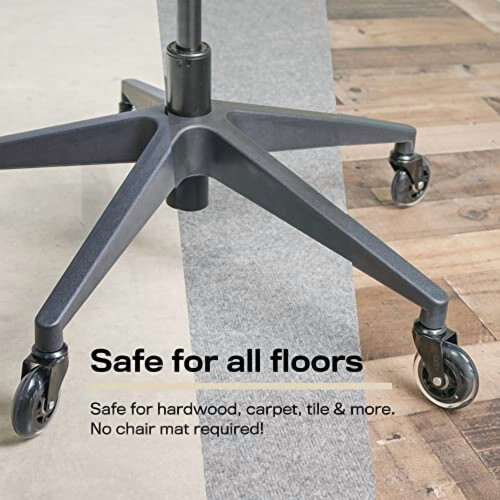 Roți pentru scaune de birou albe – rezistente, capacitate de 650 lb, 2