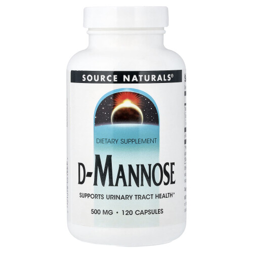 Source Naturals, D-Mannose, 500 mg, 120 Kapseln