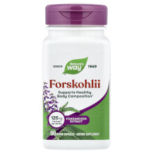 Nature's Way, Forskohlii, 125 mg, 60 Vegan Kapsler