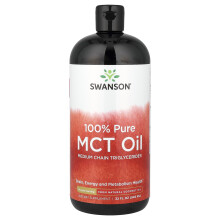 Swanson, 100% Ren Pure MCT Olja, 14 g, 32 fl oz (946 ml)