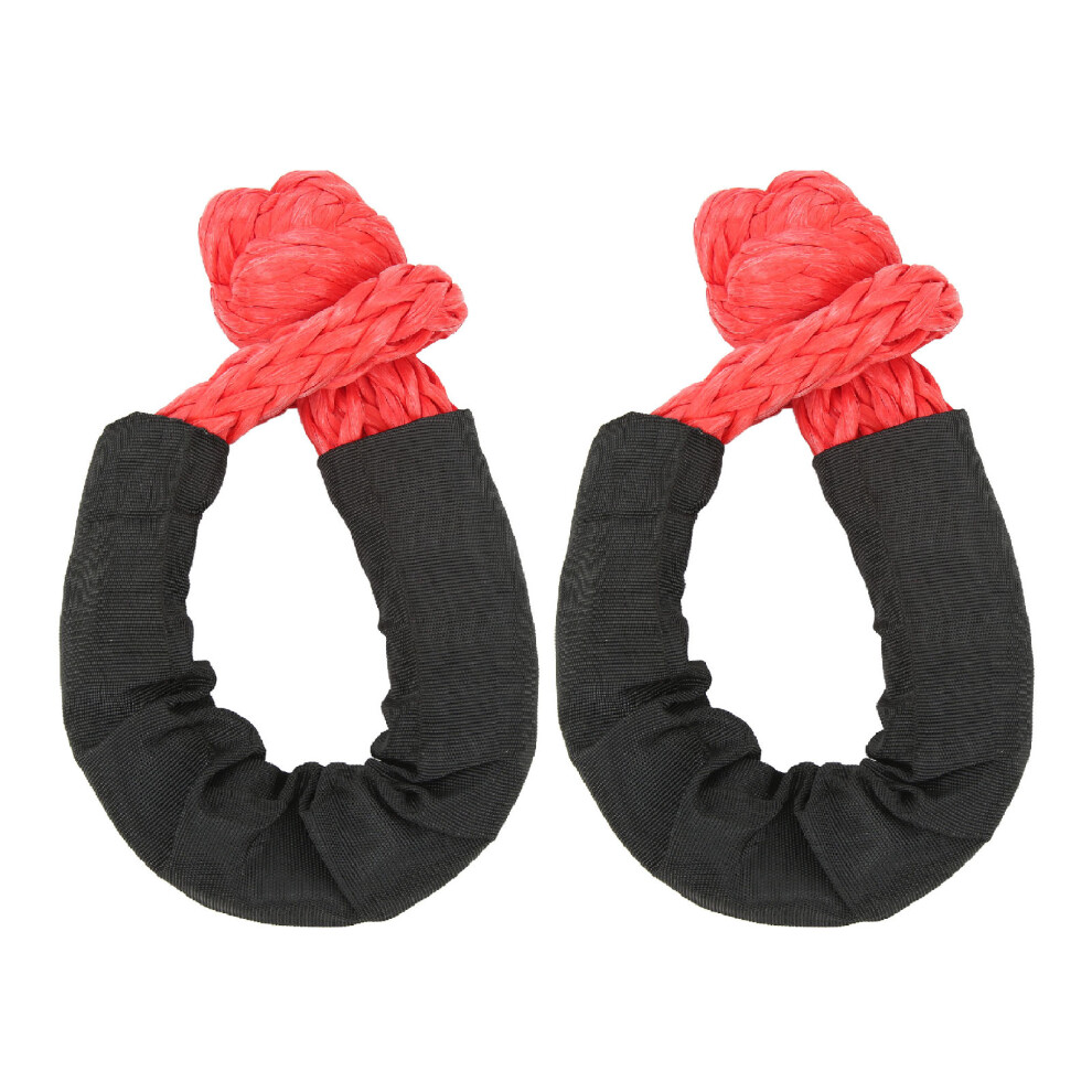 2Pcs Soft Shackle 35 Tons 14Mm Orange Offroad Truck Suv Rope 7691389618691