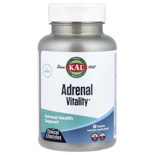KAL, Adrenal Vitality, 60 Tablets