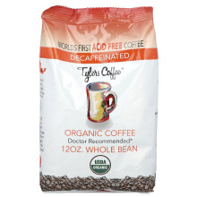 Tylers Coffees, Organische Koffie, Geheel Koraal, Gedecaneerd, 12 oz