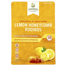 Cederberg Tea Co, Limoen Honeystick Rooibos, Koffievrij, 30 Theeballen, 2.1 oz (60 g)