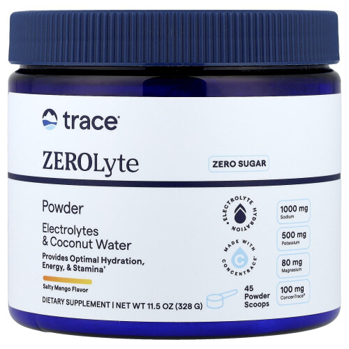 Trace, ZEROLyte-Pulver, Salziges Mango, 11,5 oz (328 g)
