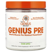 The Genius Brand, Genius Pre, Zure Appel, 11.11 oz (315 g)
