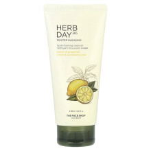 The Face Shop, Herb Day 365, Gezichtsbevochtigende Reinigingsmiddel, Citroen & Grapefruit, 5,7 fl oz (170 ml)
