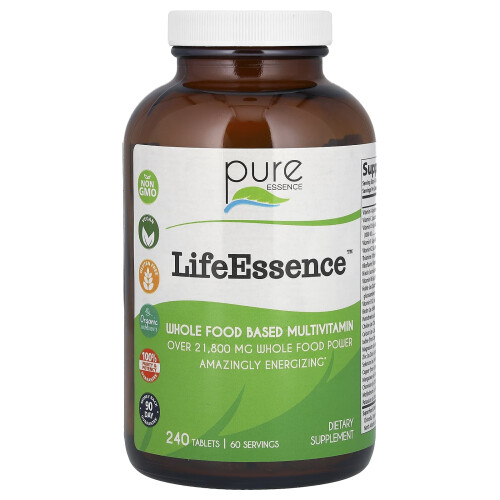 Πουρές Essence, LifeEssence, Whole Food Based Multivitamin, 240 Tablets